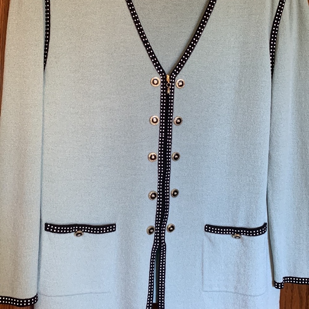 St.John Blazer, Color Light Blue ,Size 14